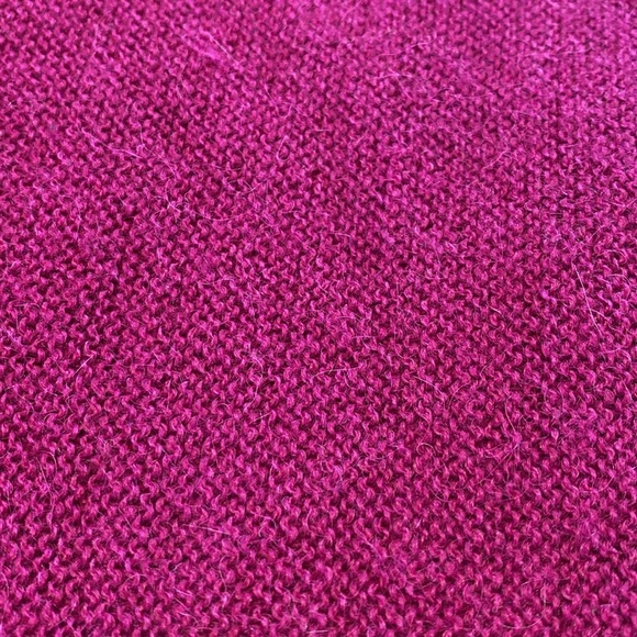 Beyond Threads Asymmetric Alpaca Merino Wool Cardigan Jacket Purple Sz M *FLAW - Picture 7 of 12